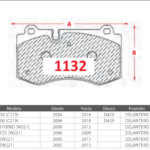 Pastillas de Freno Delanteras Mercedes Benz (CLS 350 (C219), CLS 500 (C219), S400 HYBRID (W221)) - Código 1132