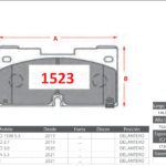 Pastillas de Freno Delanteras Chevrolet (SILVERADO 1500 5.3, SILVERADO 2.7, SILVERADO 3,0) - Código 1523