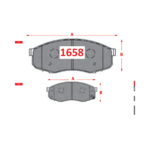 Pastillas de Freno Delanteras Changan (UNI-T 1.5) - Código 1658