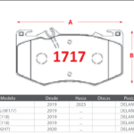 Pastillas de Freno Delanteras Mercedes Benz (A35 2.0, A45 AMG (W177), CLA35 (X118)) - Código 1717
