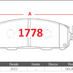 Pastillas de Freno Delanteras Mini / Mitsubishi (NEW OUTLANDER 2.5, PATHFINDER IV 3.5) - Código 1778