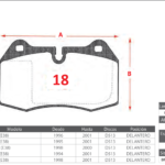 Pastillas de Freno Delanteras Bmw (725i (E38), 728i (E38), 730d (E38)) - Código 18