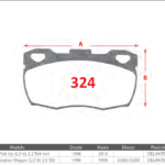 Pastillas de Freno Delanteras Land Rover (DEFENDER Pick Up (L316) 2.2 Td4 4x4, DEFENDER Station Wagon (L316) 2.5) - Código 324